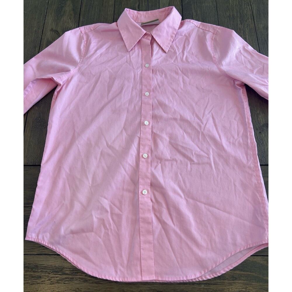 Liz Claiborne Liz Wear Shirt Women's Size Small Button Up Pink Button Up